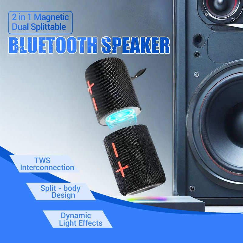 Christmas Pre-sale 2 in 1 Magnetic Dual Splittable Bluetooth Speaker