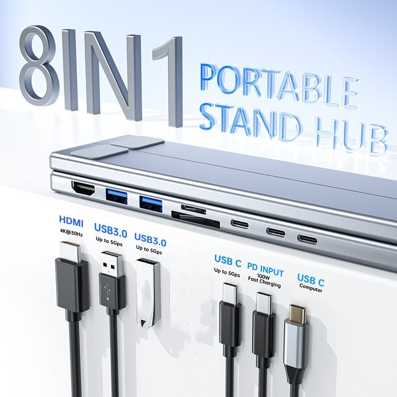 USB-C Docking Station Laptop Stand with 4K HDMI - Image 2