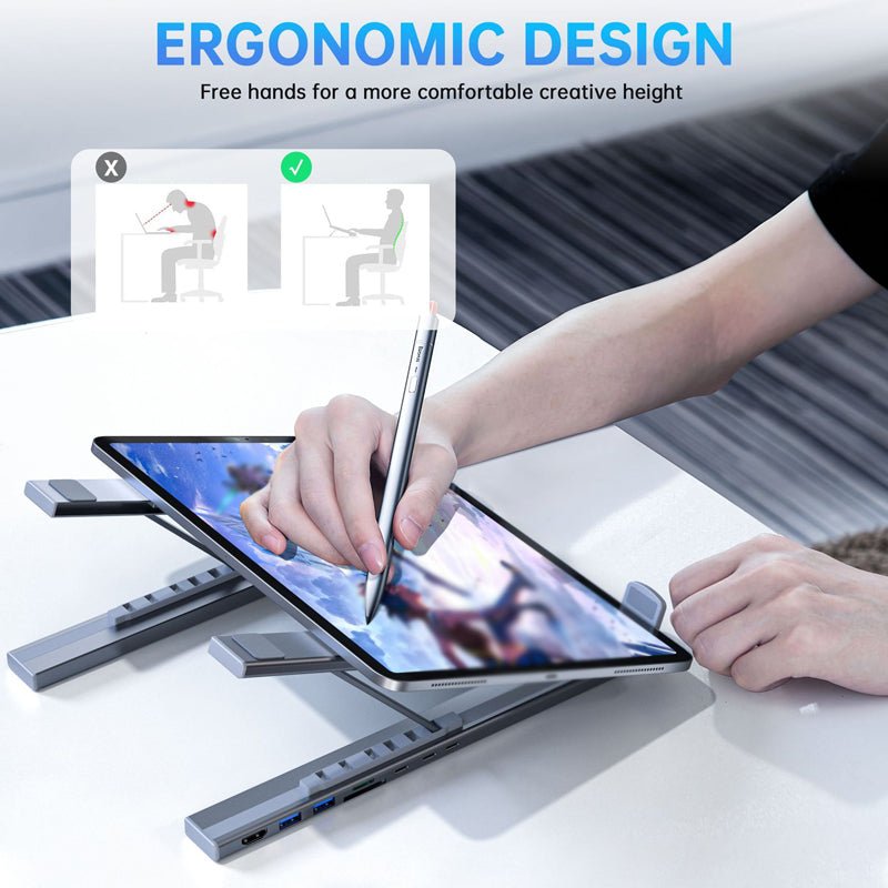USB-C Docking Station Laptop Stand with 4K HDMI - Image 3