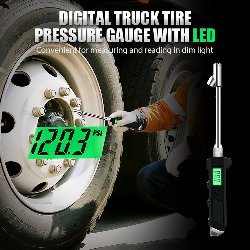 Digital Truck Tire Pressure Gauge with LEDļ¼ ļ¼