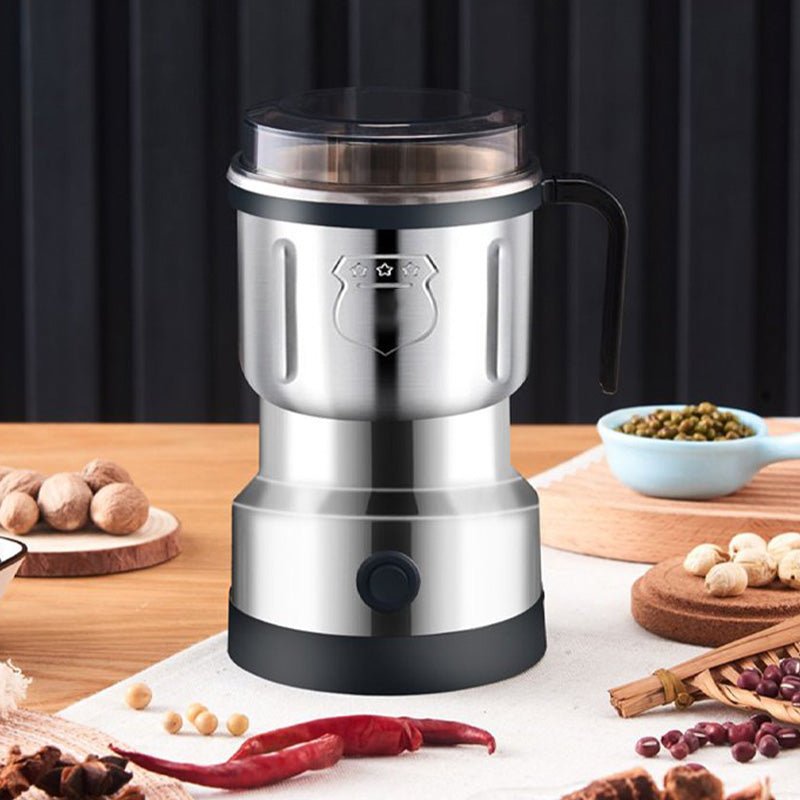 Multifunctional Electric Grinder—for spices, coffee, herbs, and nuts—stainless steel blades, one-touch grinding