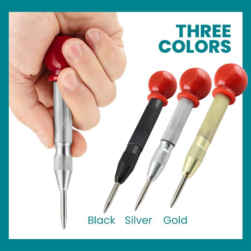 Automatic Center Punch - Precision Marking for Metal/Wood, Spring-Loaded & Adjustable Force - Image 2