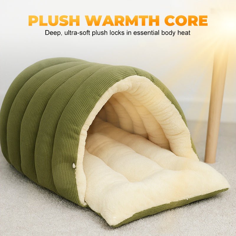 Warmth Cozy Comfort Plush Pet Cave - Image 3