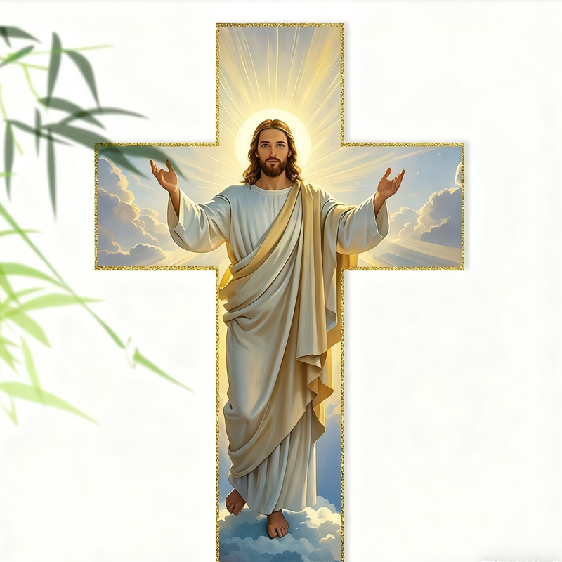 Retro Jesus Christ Wall Cross Decor