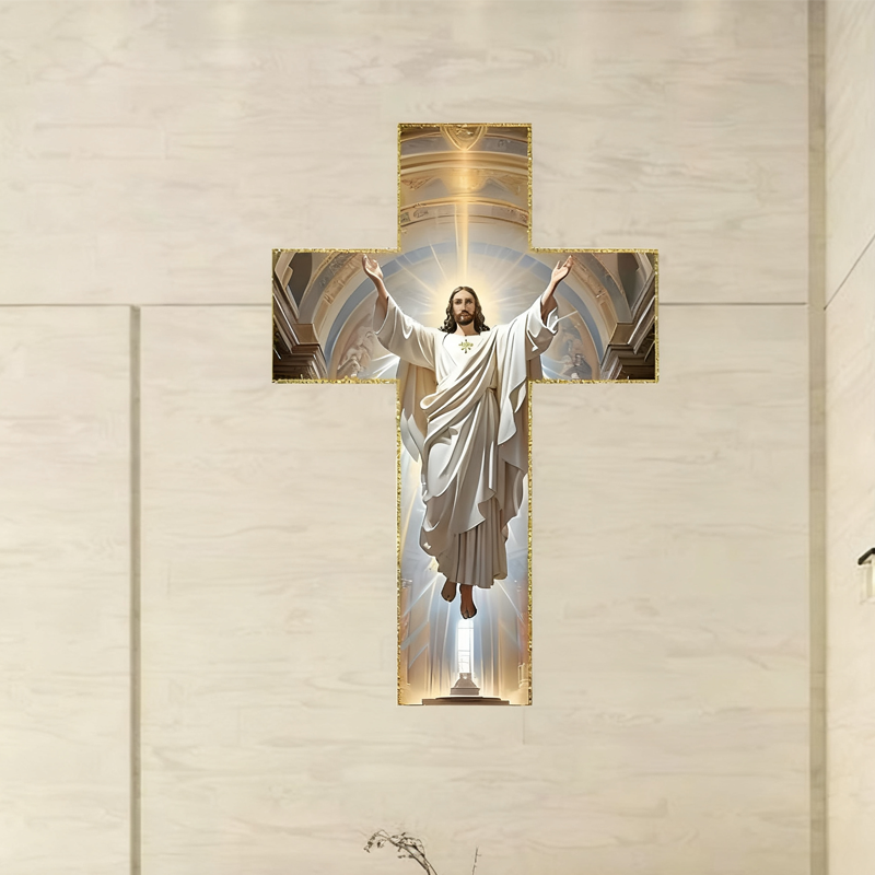 Retro Jesus Christ Wall Cross Decor - Image 2