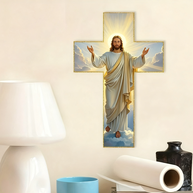 Retro Jesus Christ Wall Cross Decor - Image 3