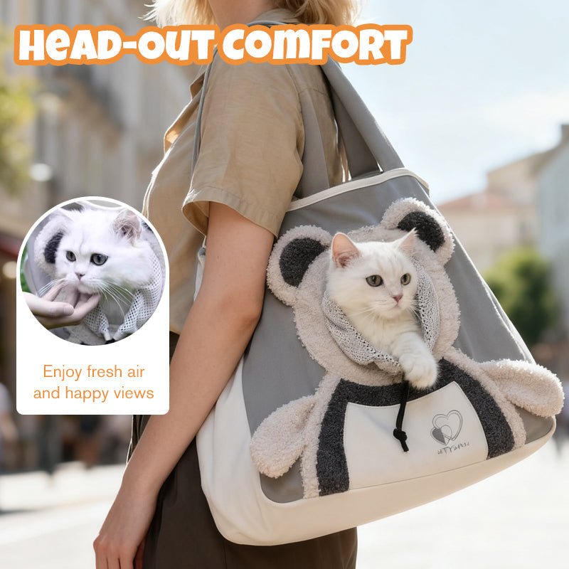 PROMOTION - Cute Bear Pet Carrier Bag With Head-Out Design - Image 3