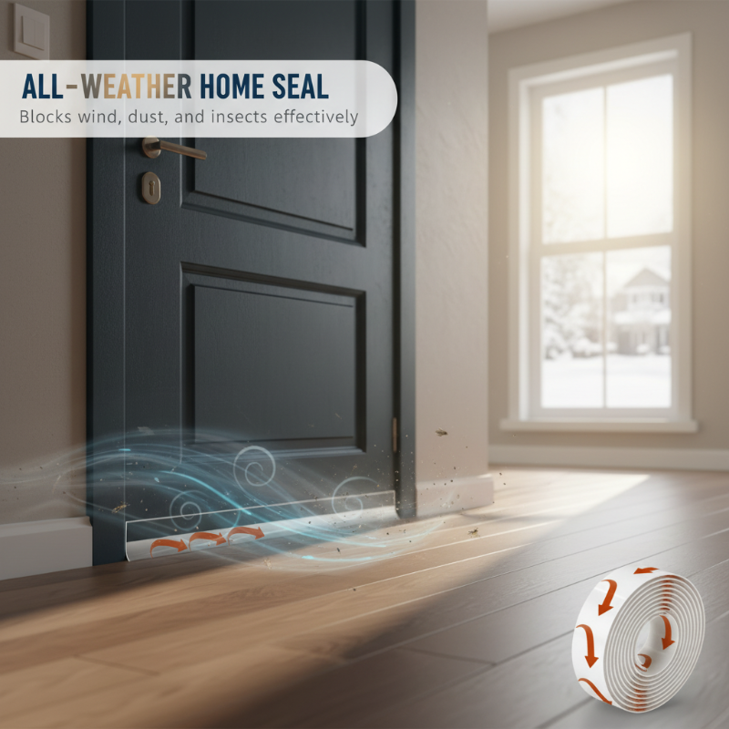 Wind-Proof & Warmth-Boosting Self-Adhesive Weather Stripping for Doors & Windows - Insulate & Protect - Image 3