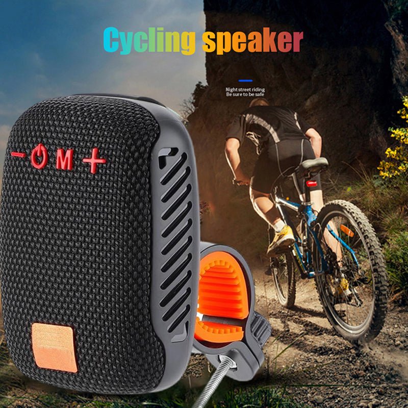 Bluetooth Bike Speaker – IPX5 Waterproof, True Wireless Stereo & MicroSD Support, Secure Bike Mount