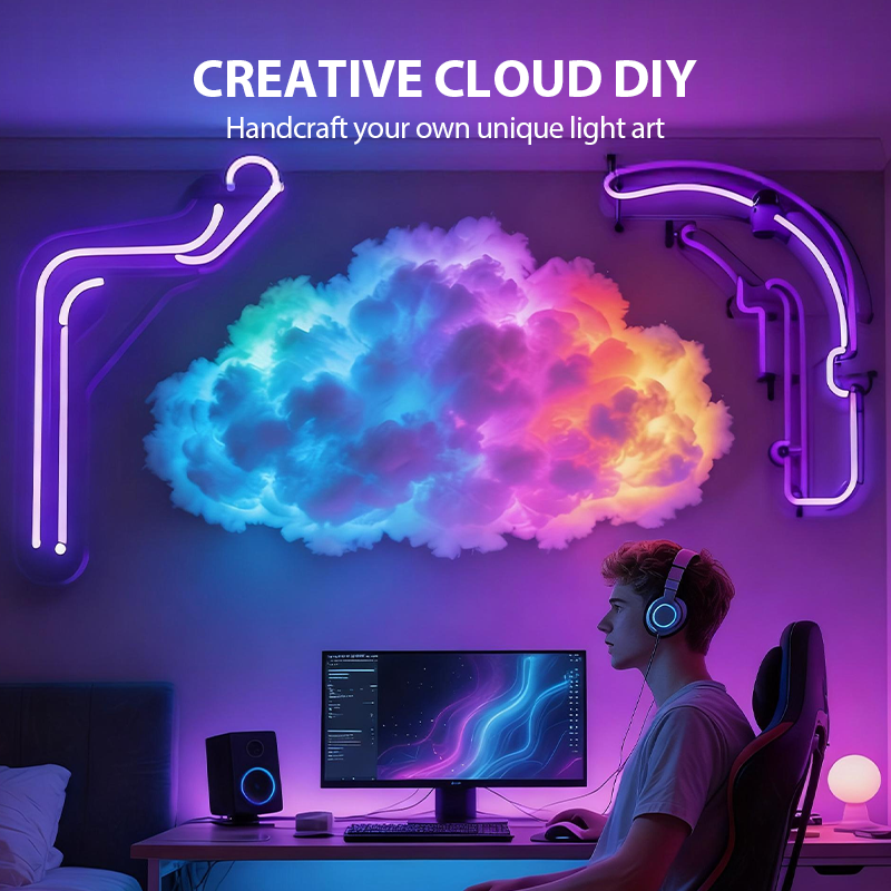 Black Friday Mega Deal – DIY USB-Powered Thundercloud LED Light Decor - Image 2