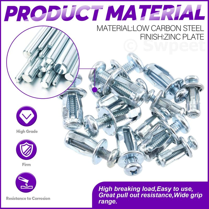 50 pcs Expansion Screw Petal Nut