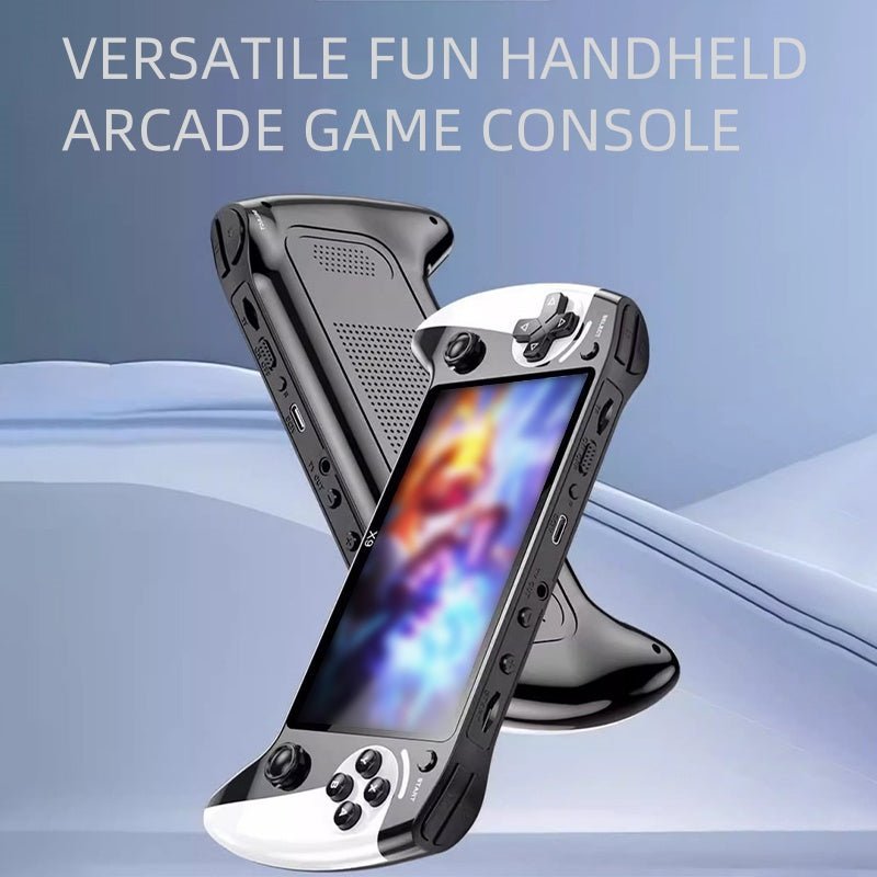 on the portable retro arcade console