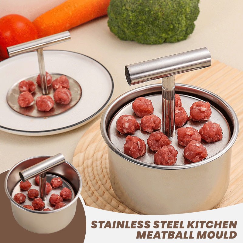 Perfectly Even Meatballs in Seconds – Stainless Steel 6/12-Portion Mould