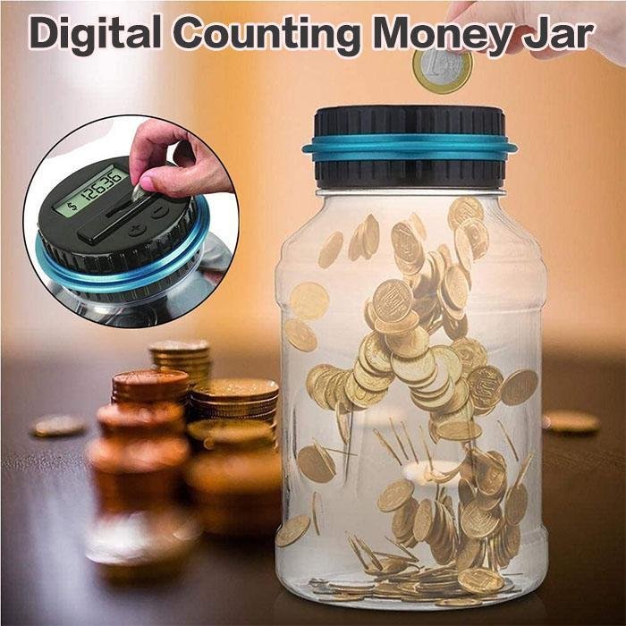 Watch Savings Grow – Digital Money Box with Auto Coin Counting & Target Setting UK Stock