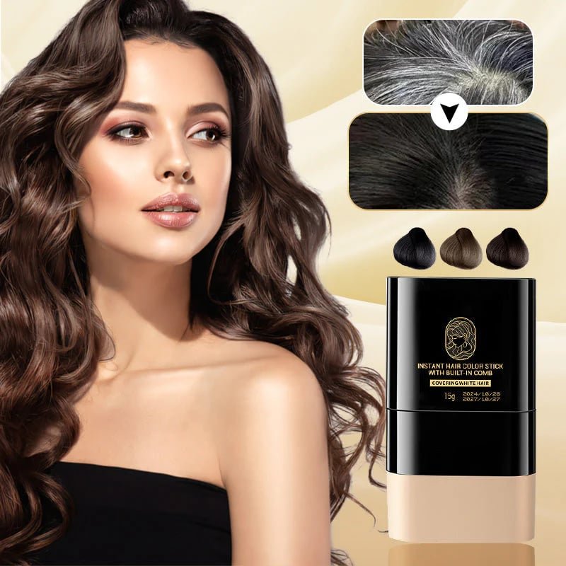Black Friday Limited Sale Instant Hair Colour Stick with Built-In Comb