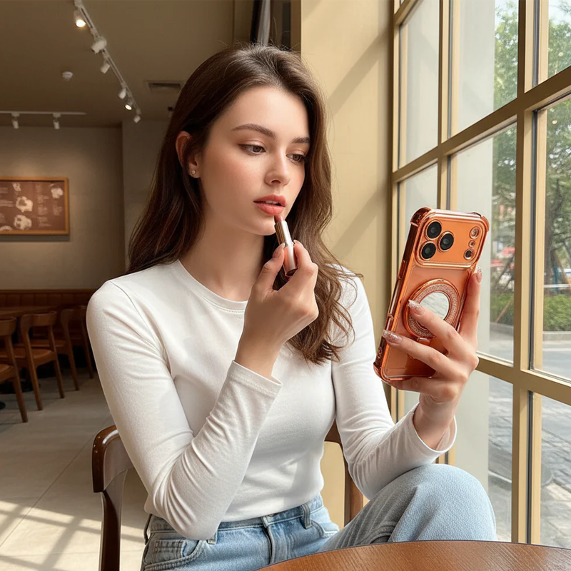 Magnetic Phone Case with Built-In Mirror - Image 3