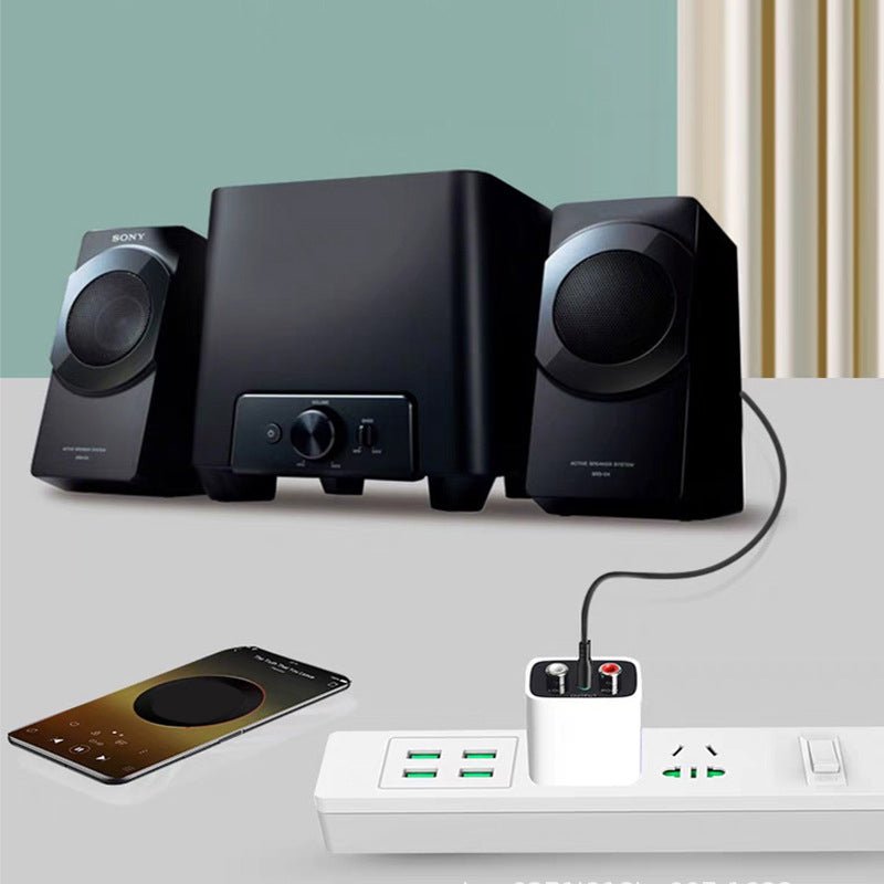 Hi-Fi Stereo Bluetooth Audio Adapter with AUX/RCA Output