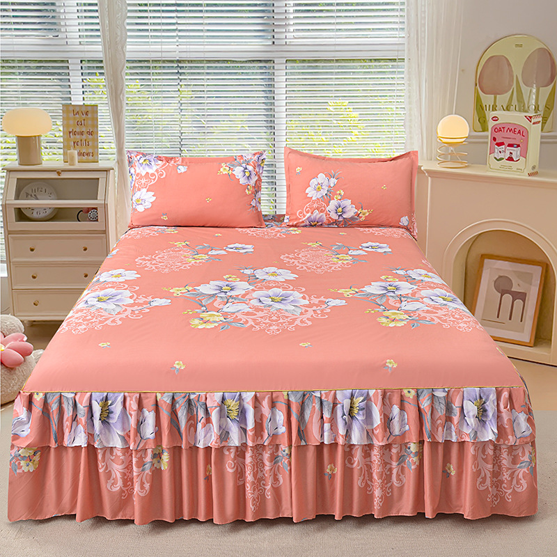 3-Piece Ruffled Bed Skirt Set - Image 3