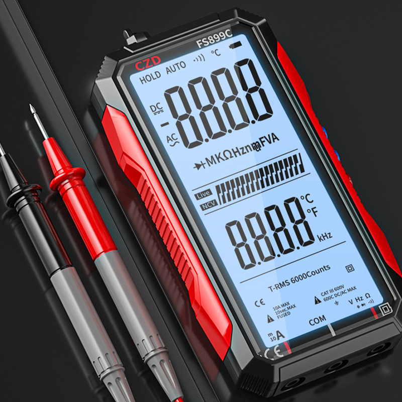 Modern Tech Essential | USB-C Rechargeable Multimeter | Pocket-Sized for On-the-Go Use 【 】
