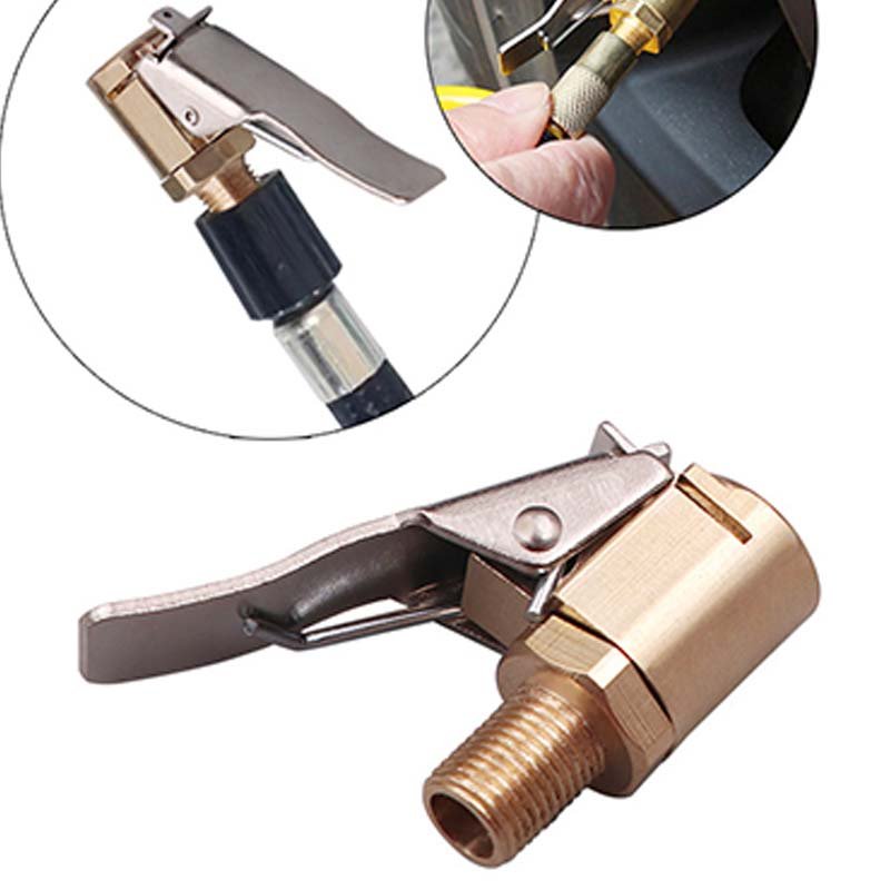 Quick-Connect Tire Inflator Chuck Adapter – Brass, Leak-Proof, One-Hand Use