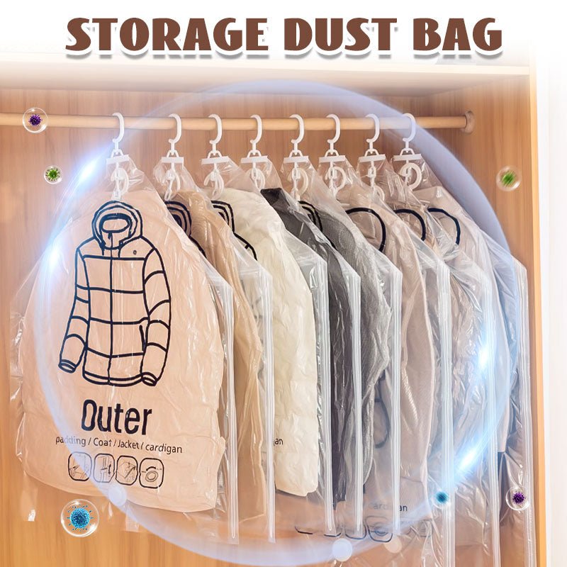 Hanging Vacuum Storage Bags – Hanging Design for Wardrobe, Air Vacuum Compression, Waterproof Dustproof & Space-Saving