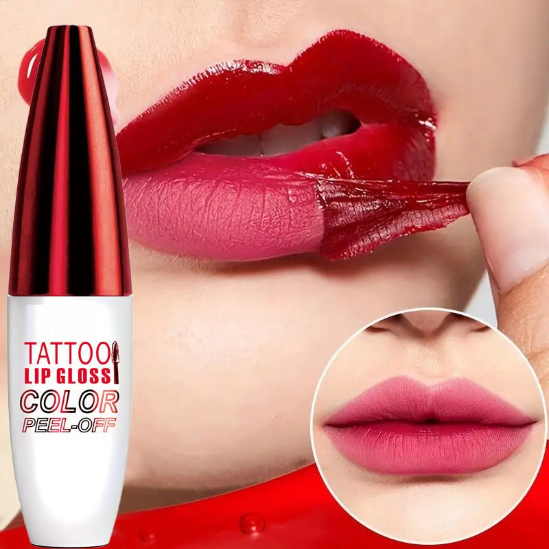 Removable, waterproof, long-lasting lip gloss