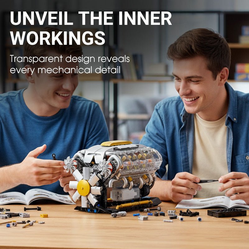 Realistic Mechanical Engine Model Building Set - Image 3