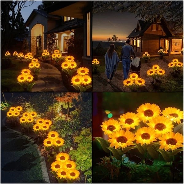Realistic & Weatherproof | 2026 Hot Sale Solar Sunflower | IP65 Outdoor Decor