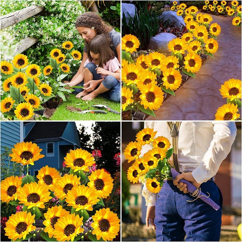 Realistic & Weatherproof | 2026 Hot Sale Solar Sunflower | IP65 Outdoor Decor - Image 2