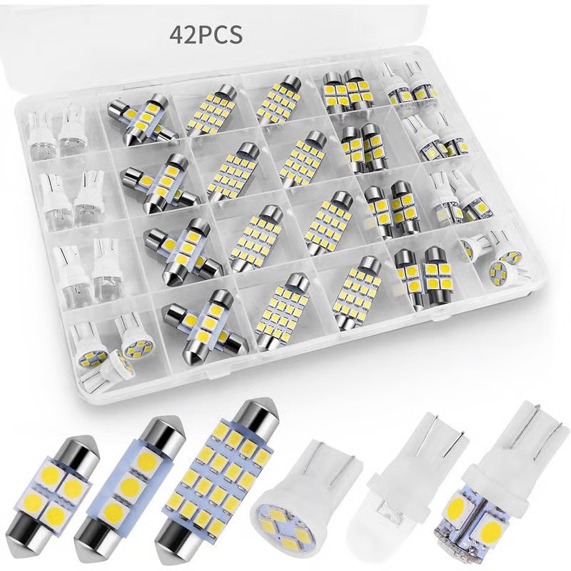 42-piece super bright LED car interior lighting set - plug & play upgrade for your car