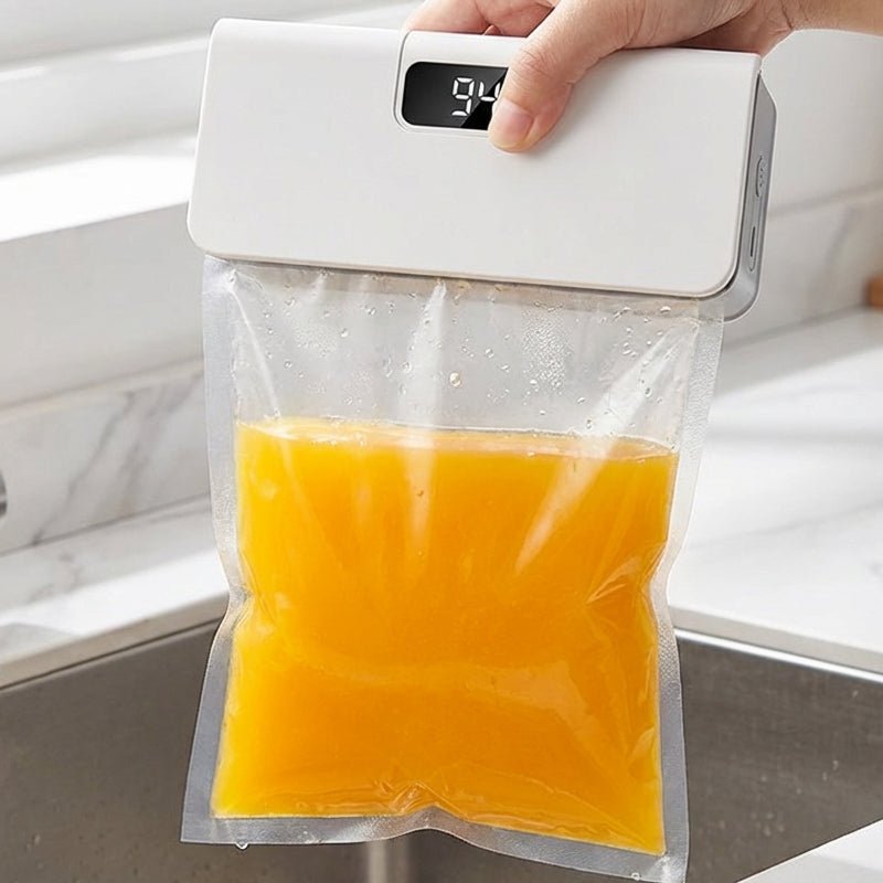 Rechargeable Bag Sealer – No batteries needed, USB-C charging. Magnetic back for fridge storage. 6 heat settings for any bag. Keeps food fresh longer. - Image 3