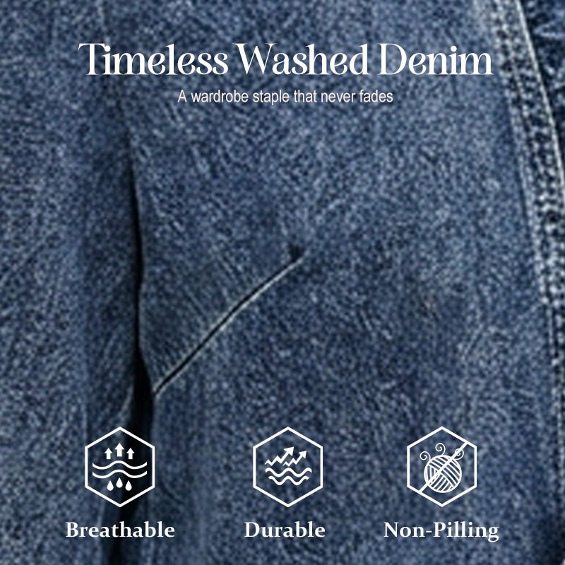 Women's Ruffle Trim Open-Front Denim Jacket – Lightweight, feminine & versatile – chic for any outfit - Image 2