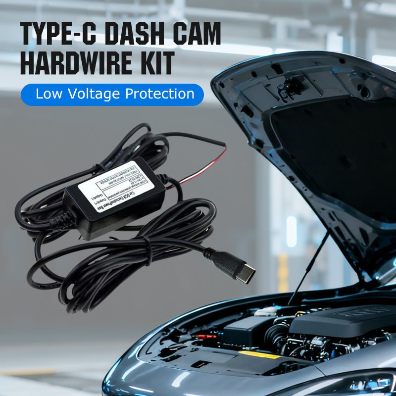 Type-C Dash Cam Hardwire Kit with Low Voltage Protection