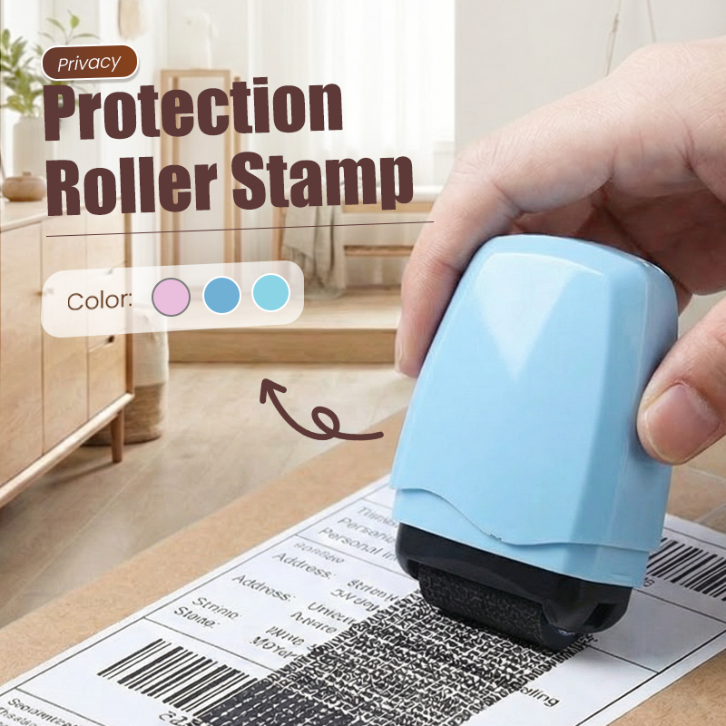 Privacy Roller Stamp – Hide personal info instantly. No shredding needed. Refillable & portable.