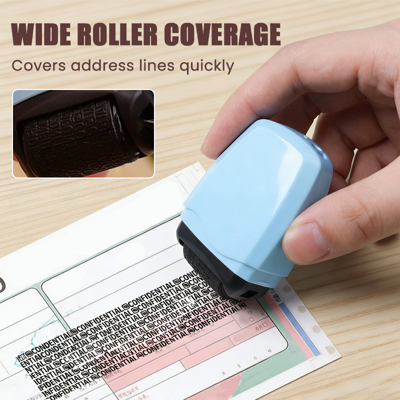 Privacy Roller Stamp – Hide personal info instantly. No shredding needed. Refillable & portable. - Image 3