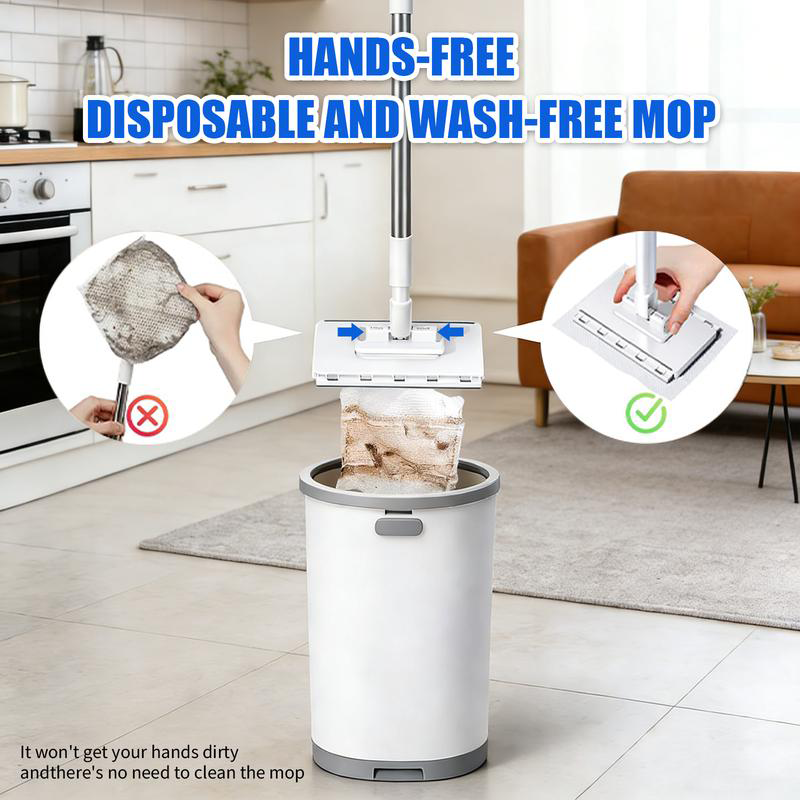 Telescopic Flat Dust Mop – Long handle, shark-tooth lock & deep-cleaning – Perfect for ceilings, cabinets & walls - Image 3