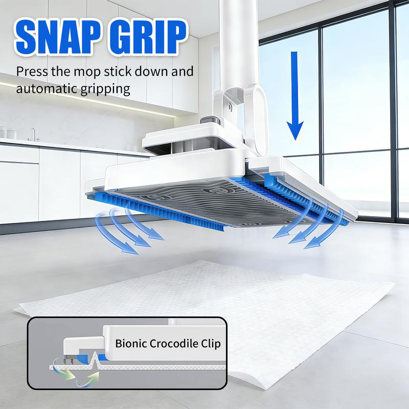 Telescopic Flat Dust Mop – Long handle, shark-tooth lock & deep-cleaning – Perfect for ceilings, cabinets & walls - Image 2
