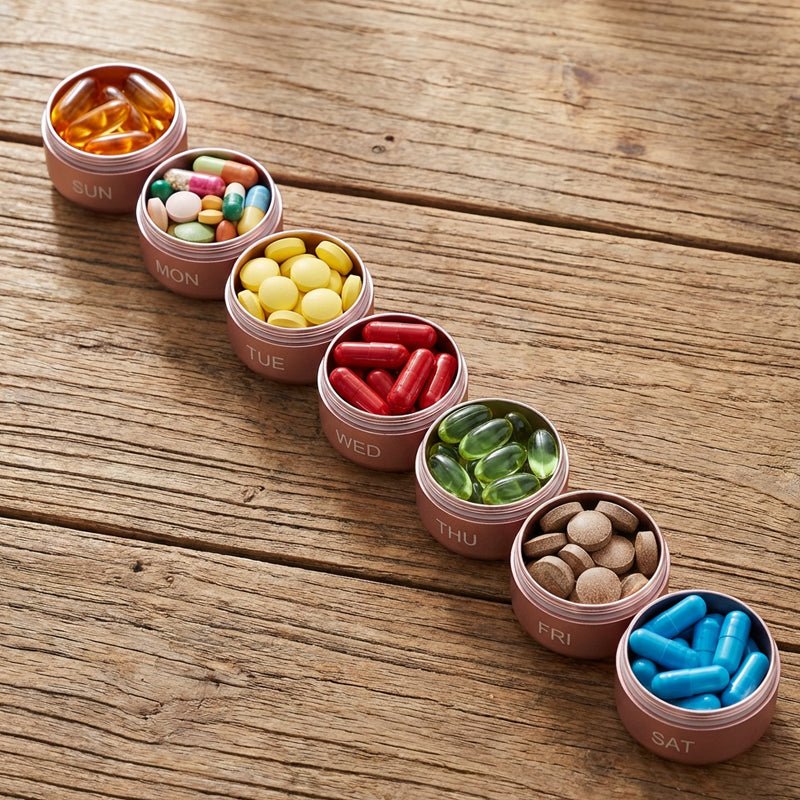 7-Day Waterproof Portable Aluminum Pill Organizer - Image 3