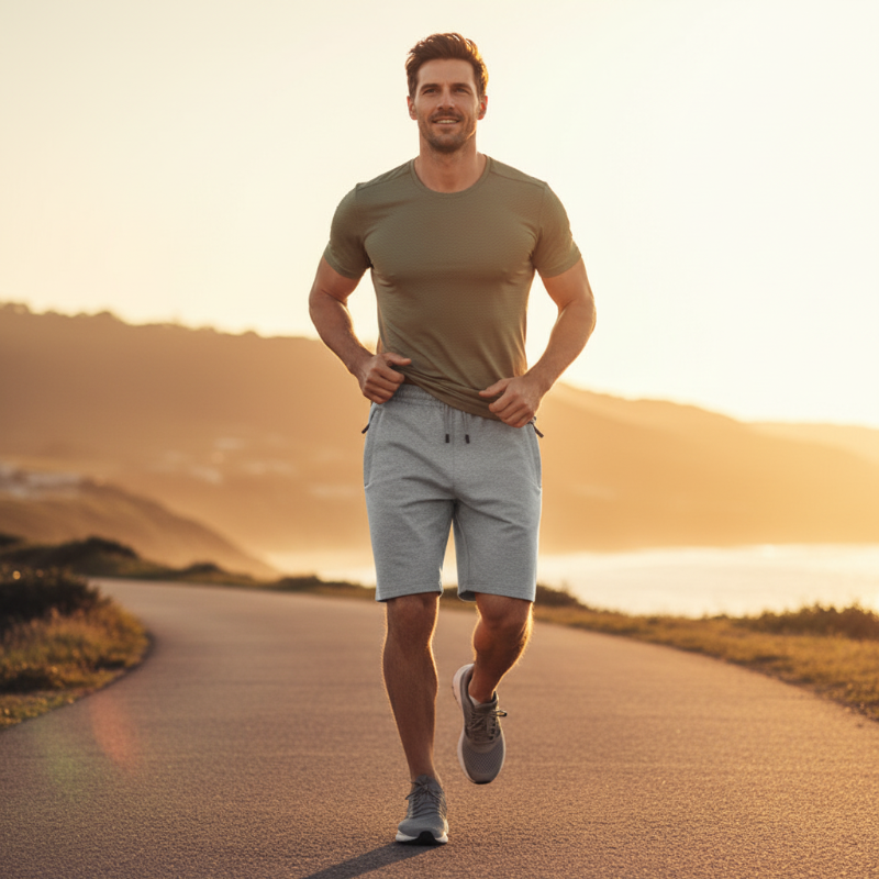 Men's High-Stretch Sports Shorts – 3 Colors, M-4XL, Zippered Pockets