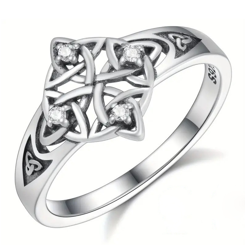 Vintage Trinity Celtic Knot Ring - Image 2