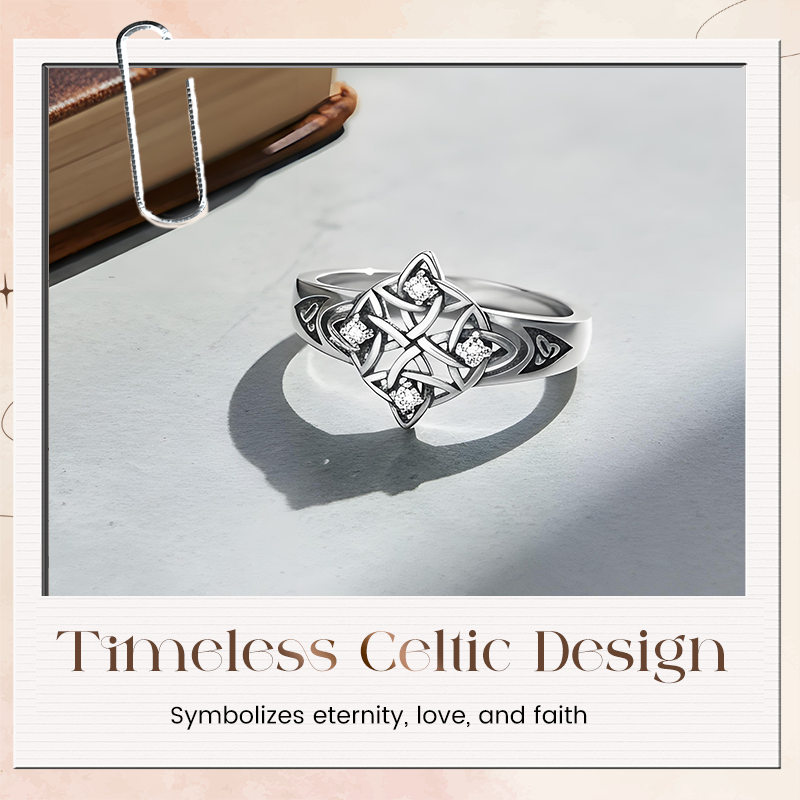 Vintage Trinity Celtic Knot Ring - Image 3