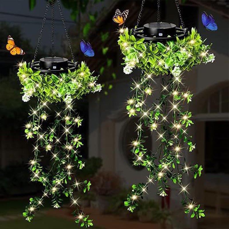 Solar Ivy Lights with Artificial Leaves – Waterproof, 8 Lighting Modes & Flexible – Perfect for Gardens, Balconies & Wall Decoration - Image 2