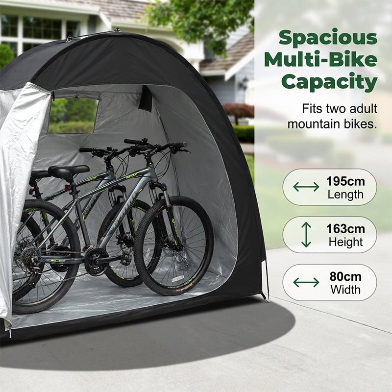 Multi-Purpose Portable Outdoor Storage Shed for Bikes - Image 2