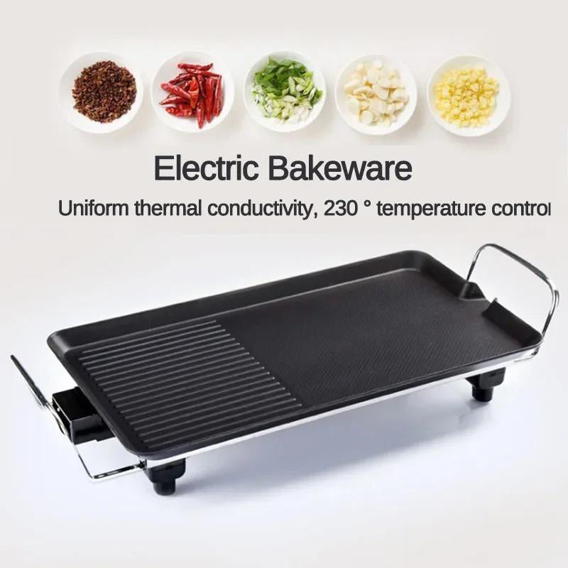 Electric Griddle with Dual Cooking Zones