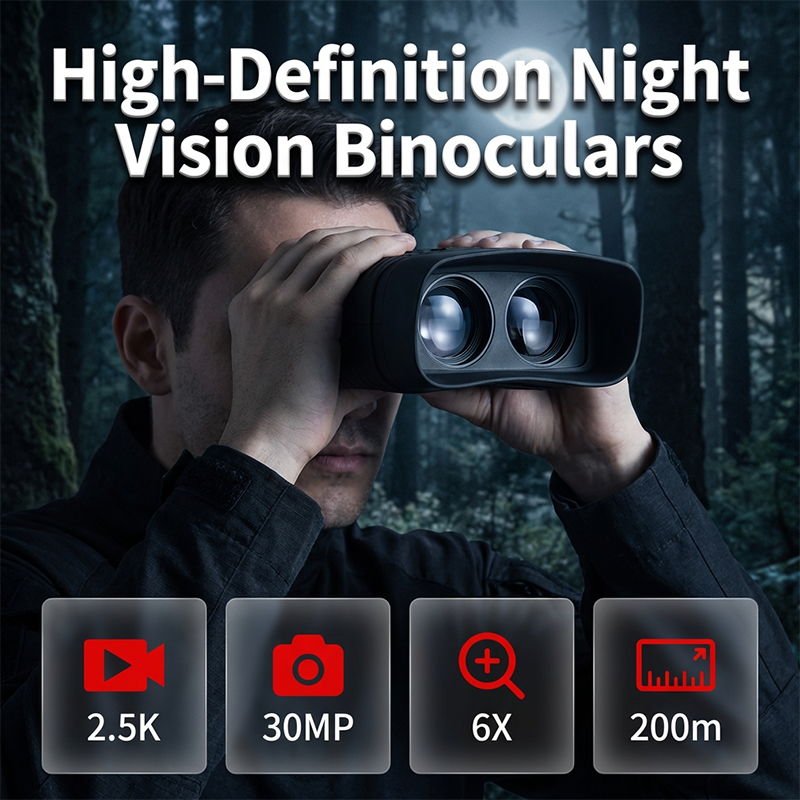 + Digital Night Vision Binoculars with HD Photo & Video Recording