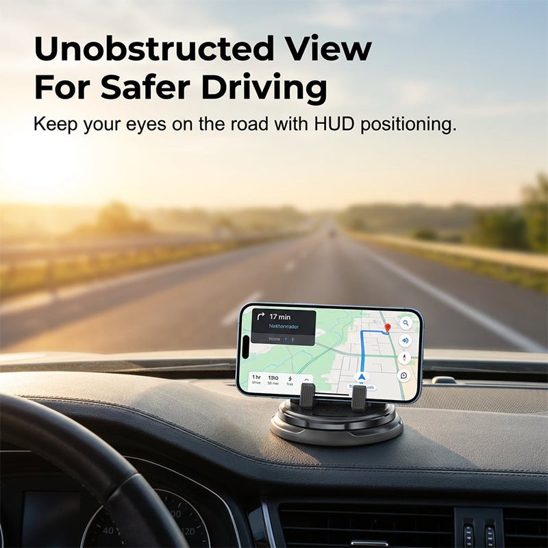 2-in-1 car phone holder + parking number plate – 360° rotation, fits heavy-duty cases. - Image 3