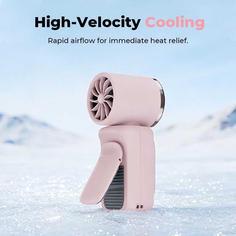 Portable Clip-On Fan with LED Display! Lightweight & strong wind, LED shows battery clearly. Clip anywhere, stay cool all day—super handy - Image 3