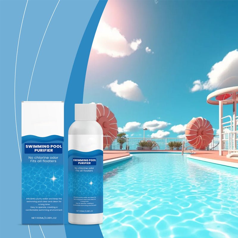 Swimming Pool Purifying Liquid – Crystal Clear Water, Zero Hassle! Say goodbye to green water & harsh chemicals – just pure, fresh swimming every time.