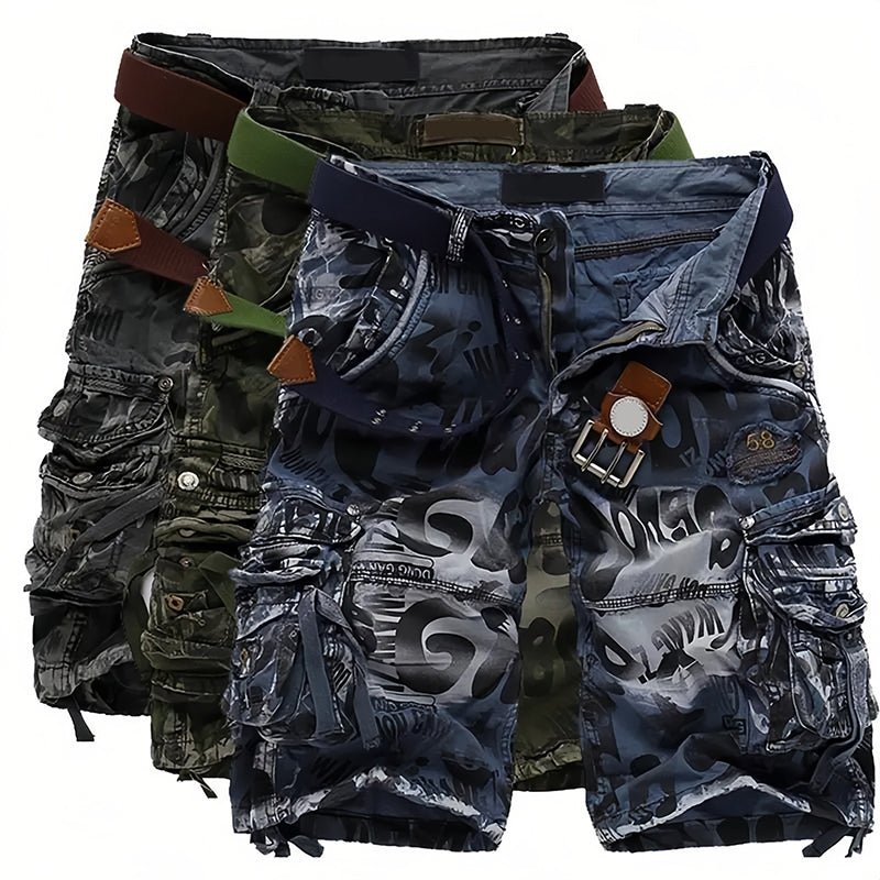 Men's Cargo Shorts – Classic & Rugged, Multiple Pockets, Smooth Zipper & Durable for Work & Outdoor Use