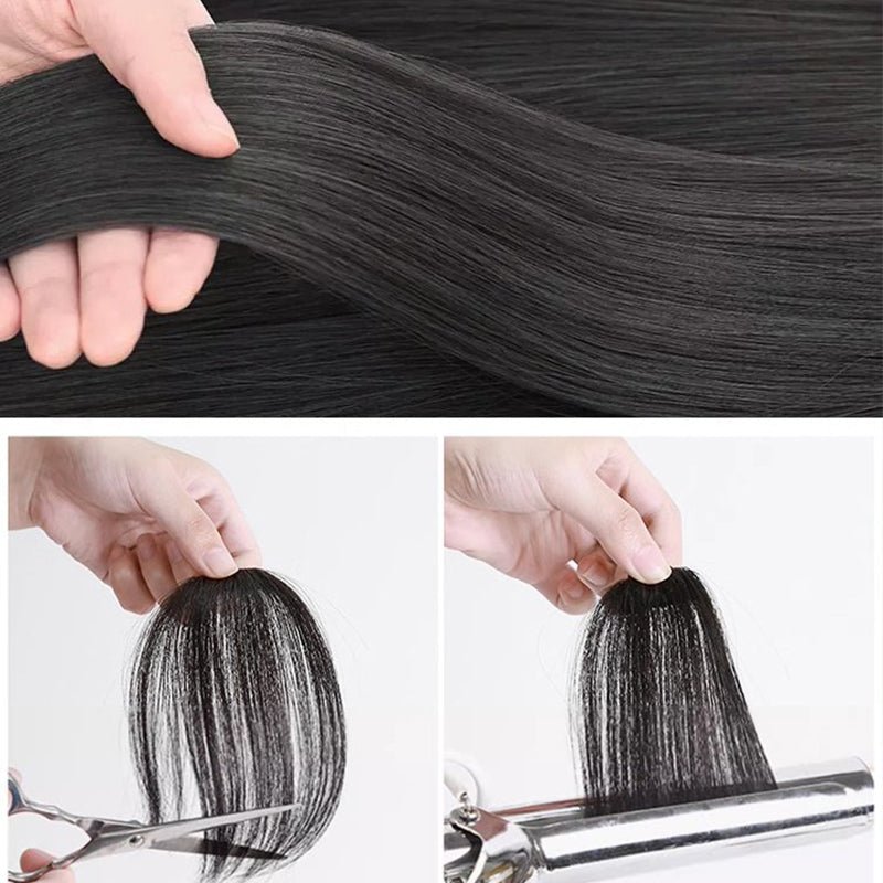 Seamless Clip-on French Bangs Wig - Image 3